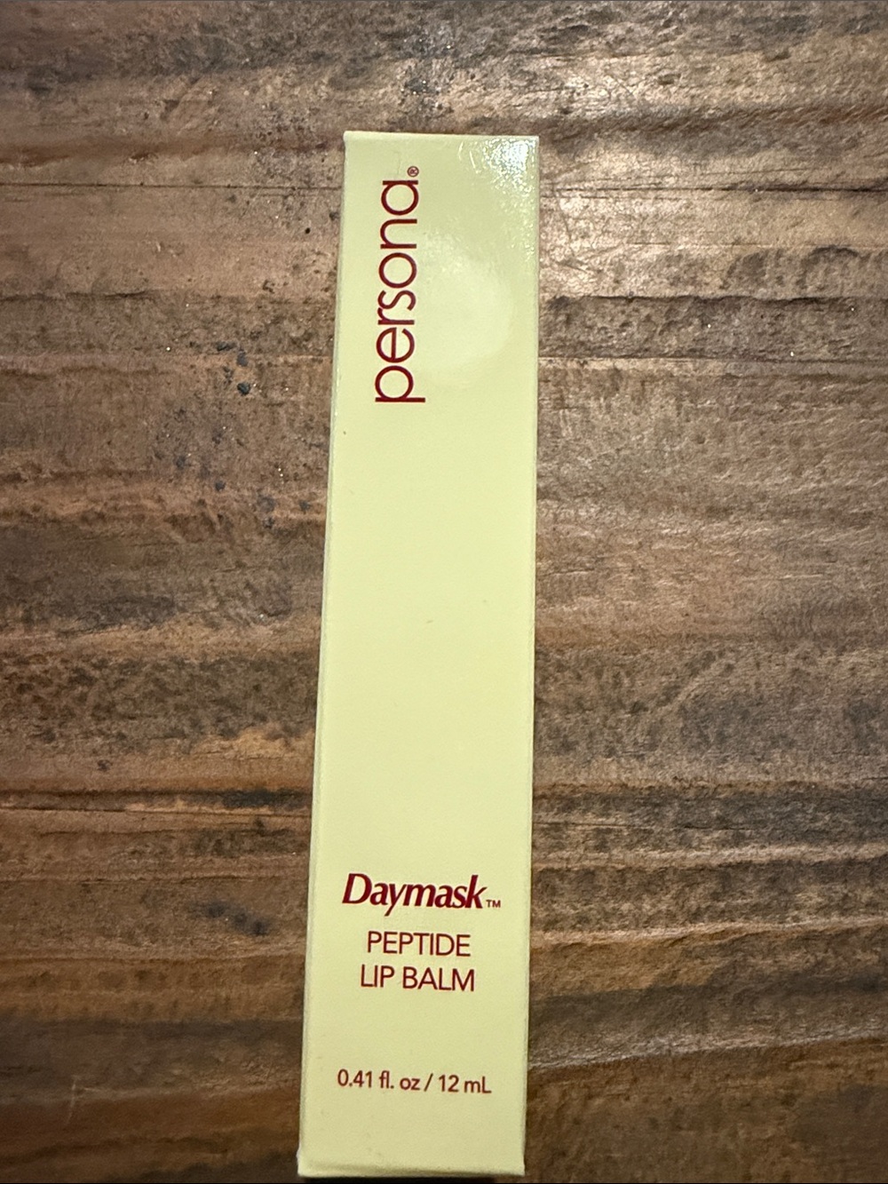 Persona Daymask Peptide Lip Balm — Cream Yellow Packaging